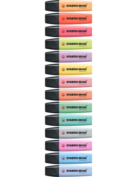 STABILO BOSS ORIGINAL MARCADOR FLUORESCENTE PUNTA BISELADA NARANJA MELOCOTON 70 126