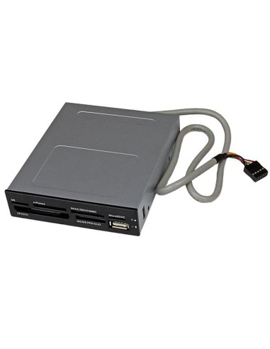StarTech.com Adaptador BahÍ­a Frontal 3.5in Lector para Tarjetas Memoria Flash SD CF SDHC XD M2 MS 22 en 1