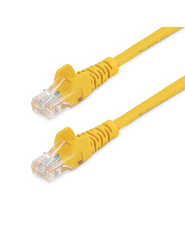 StarTech.com Cable de 2m Amarillo de Red Fast Ethernet Cat5e RJ45 sin Enganche - Cable Patch Snagless