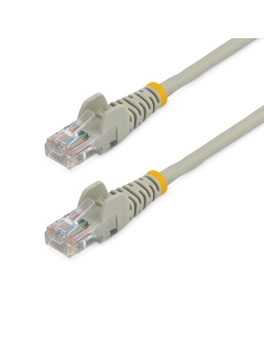 StarTech.com Cable de 3m Gris de Red Fast Ethernet Cat5e RJ45 sin Enganche - Cable Patch Snagless