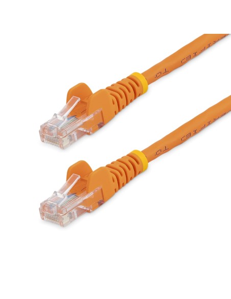 StarTech.com Cable de Red de 5m Naranja Cat5e Ethernet RJ45 sin Enganches
