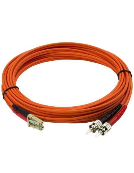 StarTech.com Cable Adaptador de Red de 5m Multimodo Dúplex Fibra Í?ptica LC-ST 50 125 - Patch Duplex