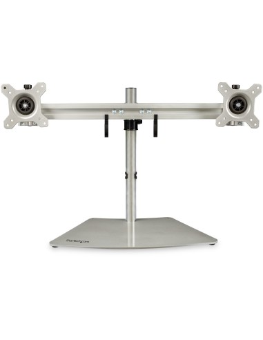 StarTech.com Base Soporte para 2 Monitores - Horizontal - Color Plata