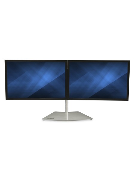 StarTech.com Base Soporte para 2 Monitores - Horizontal - Color Plata