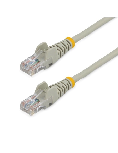 StarTech.com Cable de 1m Gris de Red Fast Ethernet Cat5e RJ45 sin Enganche - Cable Patch Snagless