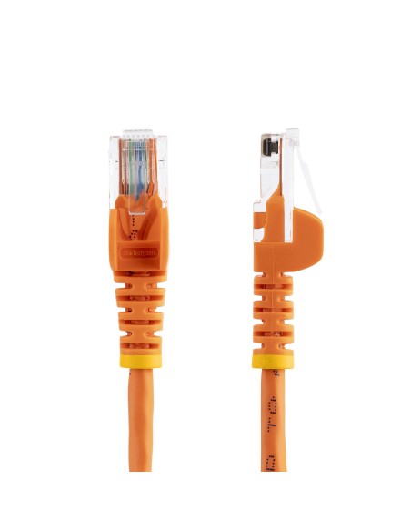 StarTech.com Cable de 1m Naranja de Red Fast Ethernet Cat5e RJ45 sin Enganche - Cable Patch Snagless