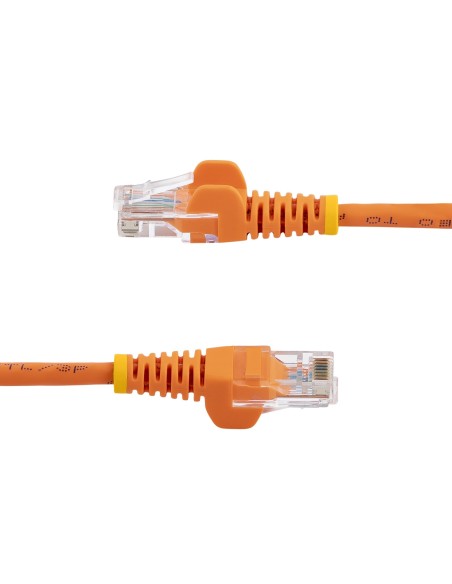 StarTech.com Cable de 1m Naranja de Red Fast Ethernet Cat5e RJ45 sin Enganche - Cable Patch Snagless