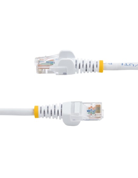 StarTech.com Cable de 1m Blanco de Red Fast Ethernet Cat5e RJ45 sin Enganche - Cable Patch Snagless