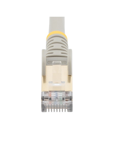 StarTech.com Cable de 5m de Red Ethernet CAT6a Gris RJ45 STP