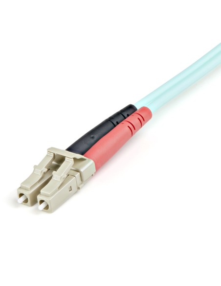 StarTech.com Cable de Fibra Í?ptica Patch de 10Gb Multimodo 50 125 Dúplex LSZH LC a LC de 1m - Aqua