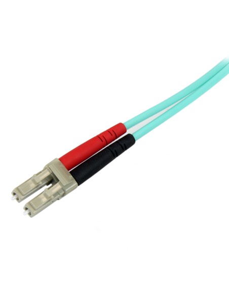 StarTech.com Cable Patch de Fibra LSZH Duplex Multimodo Aqua 50 125 10 Gb 2m LC - SC