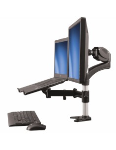 StarTech.com Brazo para un Monitor - Base para Ordenador Portátil con Ajuste de Altura de un Toque negro