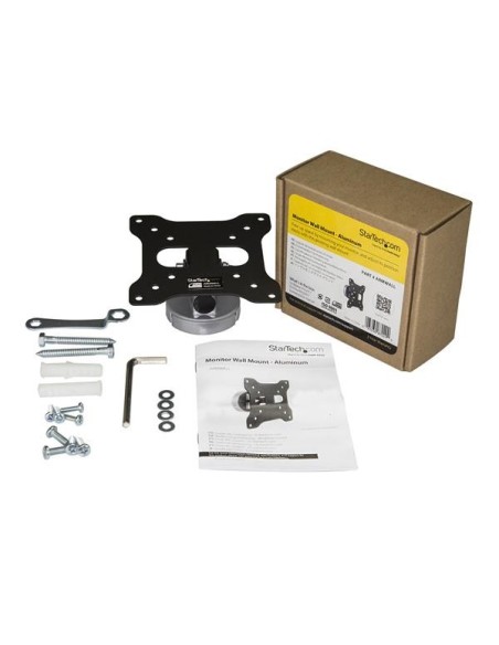 StarTech.com Soporte de pared para monitor - de aluminio - Montura VESA para Pantallas de hasta 27 Pulgadas