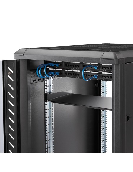 StarTech.com Bandeja Estante de 1U para Armario Rack de Servidores - de 10 Pulgadas de Profundidad