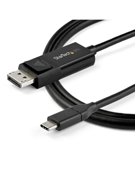 StarTech.com 1m - Cable USB-C a DisplayPort 1.4 - Bidireccional negro