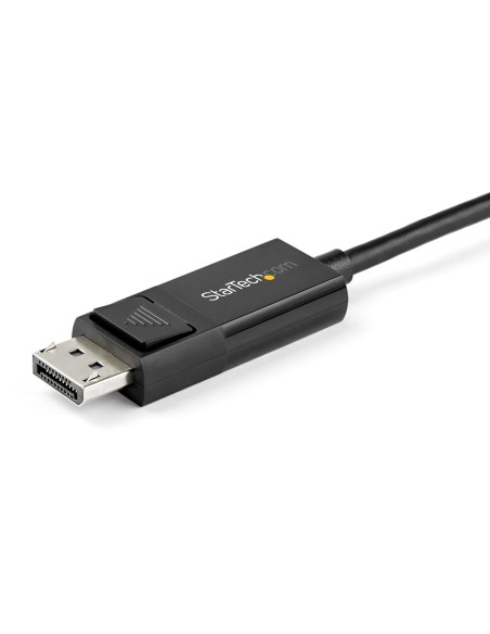 StarTech.com 2m - Cable USB-C a DisplayPort 1.4 - Bidireccional negro