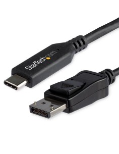 StarTech.com CDP2DP146B adaptador de cable de vÍ­deo 1,8 m USB Tipo C DisplayPort Negro