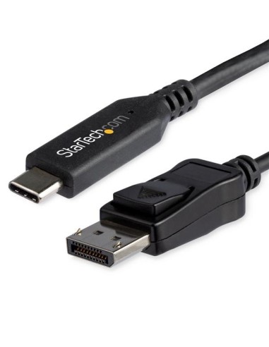 StarTech.com CDP2DP146B adaptador de cable de vÍ­deo 1,8 m USB Tipo C DisplayPort Negro