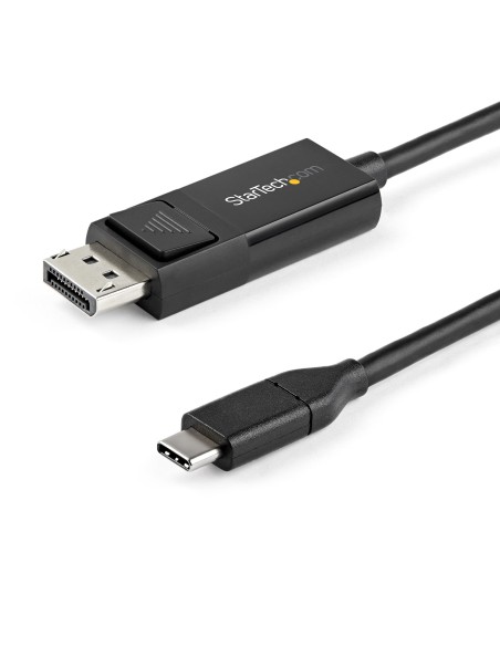 StarTech.com 2m - Cable USB-C a DisplayPort 1.2 - Bidireccional negro