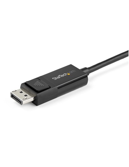 StarTech.com 2m - Cable USB-C a DisplayPort 1.2 - Bidireccional negro