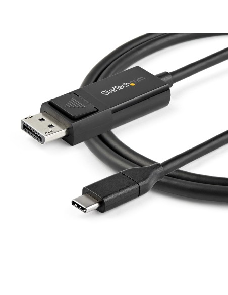 StarTech.com 2m - Cable USB-C a DisplayPort 1.2 - Bidireccional negro