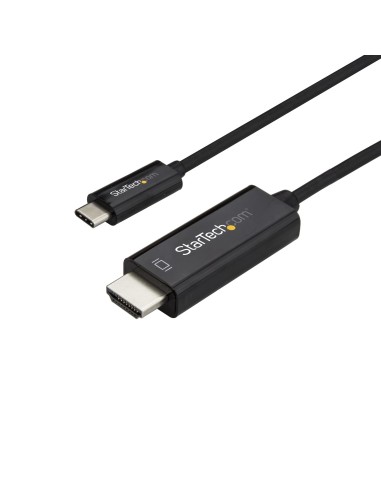 StarTech.com Cable Adaptador de 1m USB-C a HDMI 4K 60Hz - Cable Conversor de VÍ­deo USBC negro