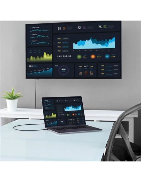 StarTech.com Cable Adaptador de 2m USB-C a HDMI 4K 60Hz - Negro - Cable Conversor de VÍ­deo USBC
