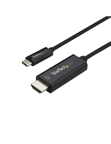 StarTech.com Cable Adaptador de 3m USB-C a HDMI 4K 60Hz - Negro - Cable Conversor de VÍ­deo USBC