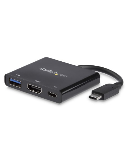 StarTech.com Adaptador Multipuertos USB-C con HDMI - Puerto USB 3.0 - PD de 60W negro