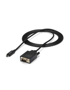 StarTech.com Cable Adaptador Conversor USB-C a VGA - 2m - 1920x1200 negro