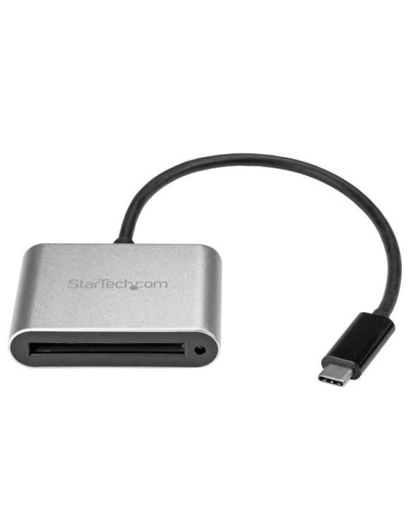StarTech.com Lector Grabador USB 3.0 USB-C Tipo C de Tarjetas de Memoria Flash Cfast Alimentado por USB negro plata