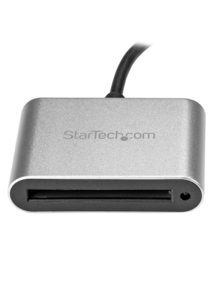 StarTech.com Lector Grabador USB 3.0 USB-C Tipo C de Tarjetas de Memoria Flash Cfast Alimentado por USB negro plata