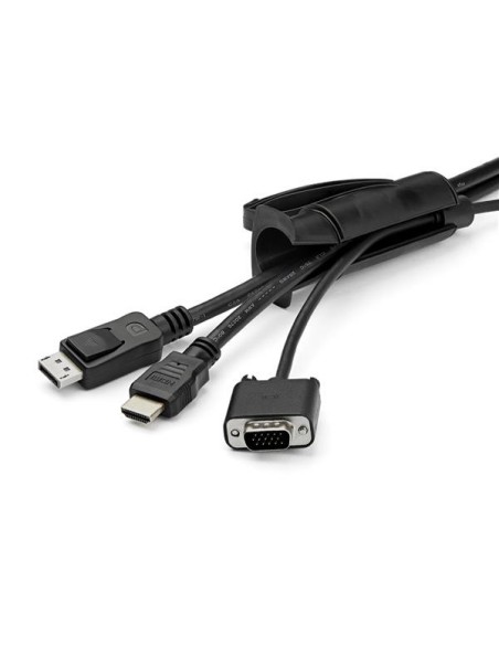 StarTech.com Manga de 2,5m en Espiral para Gestión de Cableado con Diámetro de 45mm negro