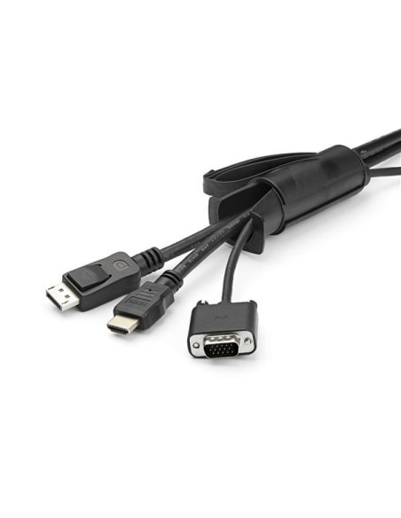 StarTech.com Manga de 2,5m en Espiral para Gestión de Cableado con Diámetro de 45mm negro