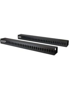 StarTech.com Gestor Organizador Vertical de Cableado con LengÍ¼etas - 0U - 1,8m negro