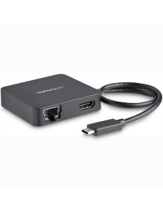 StarTech.com Adaptador Multipuertos USB Tipo C para Ordenador Portátil - Docking Station USB-C con Red HDMI 4K y USB-A