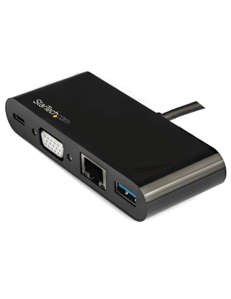 StarTech.com Replicador de Puertos USB-C para Portátiles - Docking Station USB Tipo C VGA GbE con Puerto USB 3.0 - Win Mac Chrom