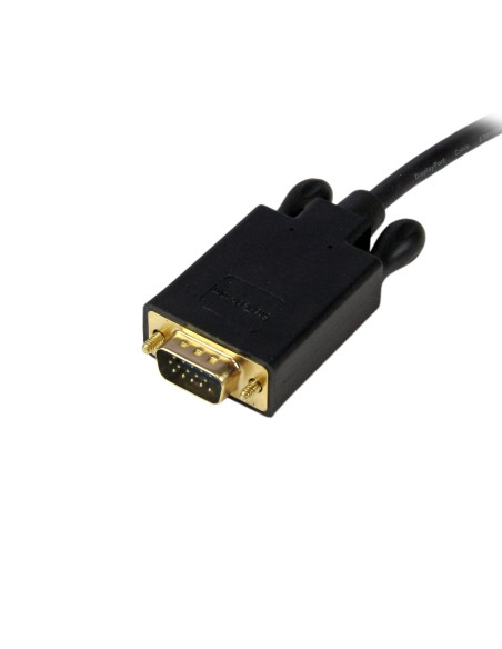StarTech.com Cable 3m de VÍ­deo Adaptador Conversor DisplayPort DP a VGA - Convertidor Activo - 1080p - Negro