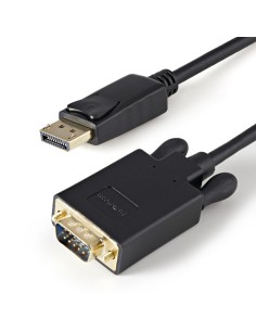 StarTech.com Cable 91cm de VÍ­deo Adaptador Conversor DisplayPort DP a VGA - Convertidor Activo - 1080p - Negro