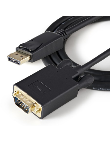 StarTech.com Cable 91cm de VÍ­deo Adaptador Conversor DisplayPort DP a VGA - Convertidor Activo - 1080p - Negro