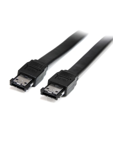 StarTech.com Cable de 1,8m eSATA Externo Blindado - Macho a Macho Negro