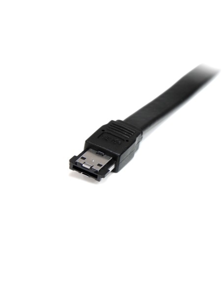 StarTech.com Cable de 1,8m eSATA Externo Blindado - Macho a Macho Negro