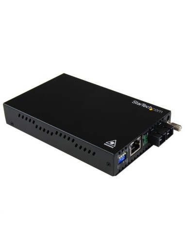 StarTech.com Conversor de Medios Gigabit Ethernet a Fibra Multi Modo Conector SC - 550m Negro