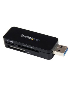 StarTech.com Lector USB 3.0 Super Speed Compacto de Tarjetas de Memoria Flash SD MicroSD MS para PC Mac