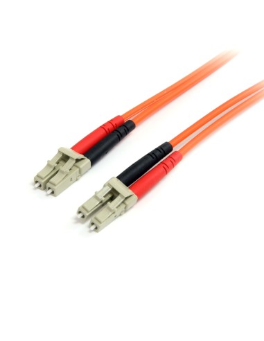 StarTech.com Cable de Red de 3m Multimodo Dúplex Fibra Í?ptica LC-LC 62,5 125 - Patch Duplex Naranja