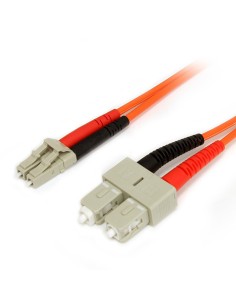 StarTech.com Cable de 3m Patch de Fibra Í?ptica Dúplex Multimodo 62,5 125 LC a SC Naranja