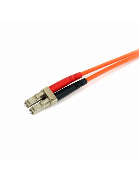 StarTech.com Cable Patch de Fibra Duplex Multimodo 62,5 125 1m LC - ST Naranja