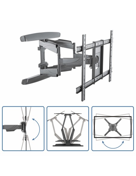StarTech.com Soporte de pared para TV de Pantalla Plana - Montura para Pantallas LCD LED de 32 a 70 Pulgadas Negro