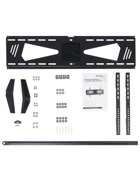 StarTech.com Soporte Fijo de Soporte de Montaje en Pared para TV de 37 a 70 Pulgadas - Antirrobo Negro