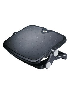 StarTech.com Reposapies Ajustable para Debajo del Escritorio o Mesa - Descansapiés Ergonómico de Íngulo y Altura Ajustable Negr